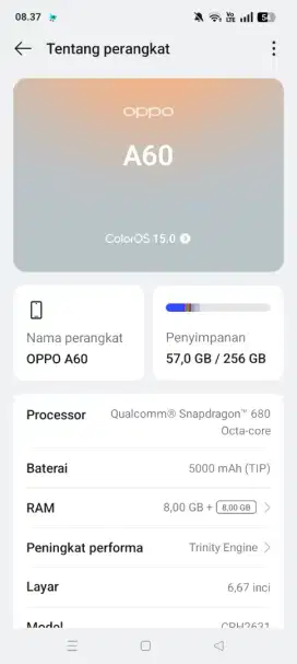 HP OPPO A60 8+8/256