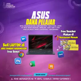 READY LAPTOP BERGARANSI RESMI TERMURAH