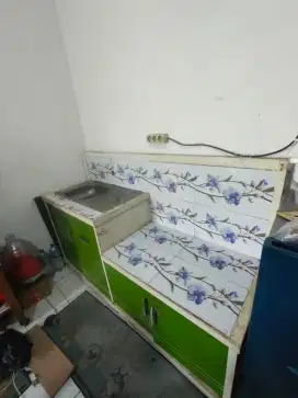 Wastafel dapur set rak piring