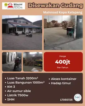 DISEWAKAN GUDANG DI JL RAYA KOPO KATAPANG, BANDUNG -aksesContainer*MDL
