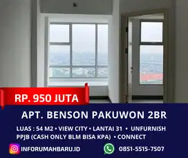 Apartemen Benson Baru Gress‼️2 Bedroom Connect Pakuwon Mall