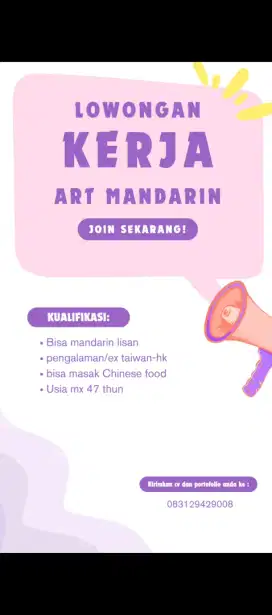 Mencari karyawan host live dan art
