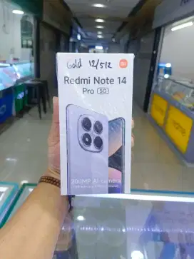 Xiaomi Redmi Note 14 Pro 5G 12/512 Gold BNOB(Brand New Open Box)Resmi
