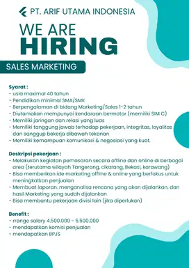 LOKER SALES MARKETING