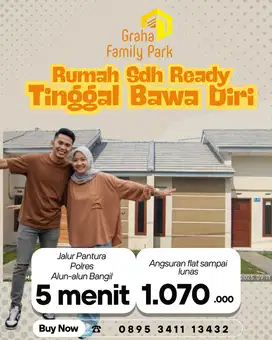 Rumah Subsidi Berkualitas Dekat PIER dan Alun-alun Bangil