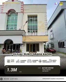 Dijual Ruko Graha Kadin Batam Center