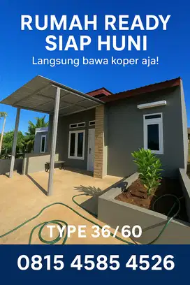 Rumah ready siap huni 2 kamar tidur