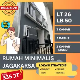 jual rumah akses motor di Jagakarsa Jaksel SHM bebas banjir