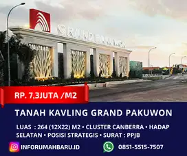 Grand Pakuwon Termurah Tanah Kavling Lebar 12 7,3 juta/m2 Area Tandes