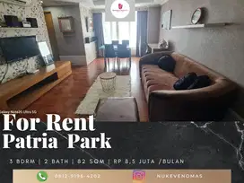 Disewakan Apartement Patria Park 3BR Full Furnished Mid Floor