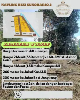 Kavling Murah 200 jutaan Dekat Kampus UII Jakal