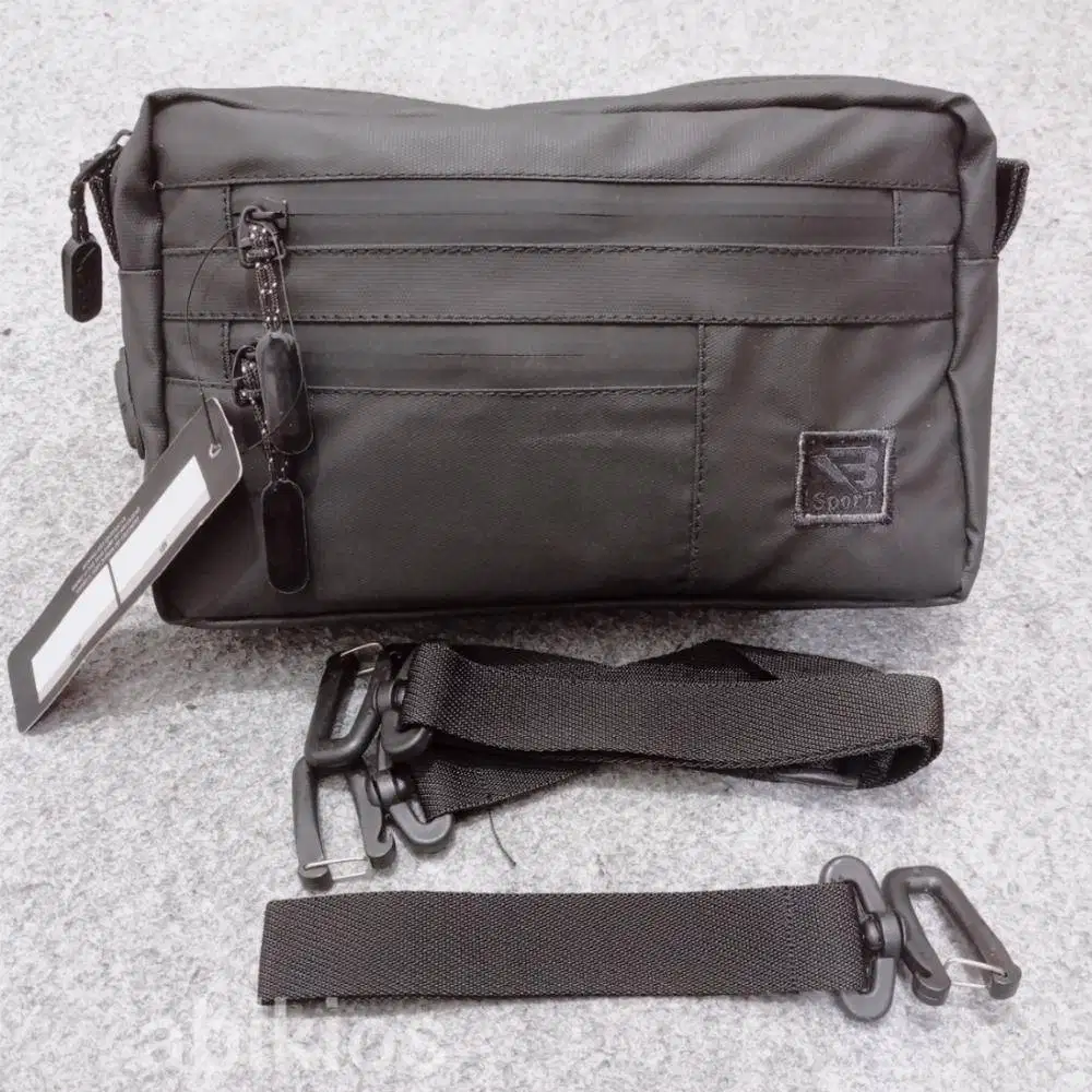 kesenian tas tangan selempang handbag hitam waterproof ts9