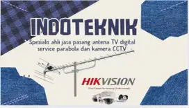 Ahli jasa pasang antena TV digital service parabola dan camera CCTV