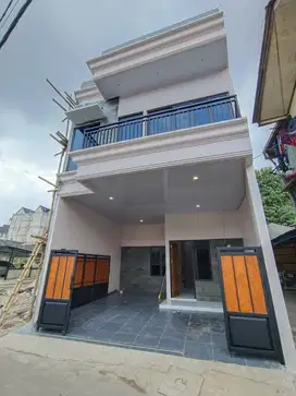 Rumah on progress  lt 66 lb 110 3kt 3km 2 mobil cash kpr  jakarta