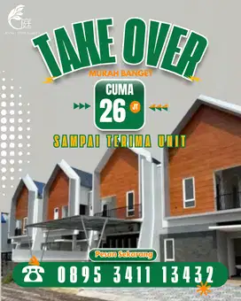 Rumah Take Over Murah Banget 0 Jalan Raya Kabupaten di Pandaan-Bangil