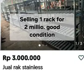 Di jual rak stainless