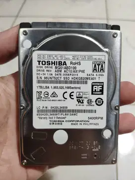 HDD 1TB 1 TB Hard Disk Laptop 2.5 PS4 PS3 Toshiba