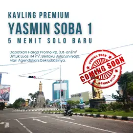 Hanya 5 Menit Solo Baru, SHM, 105 m2, Rp. 3Jtan/m2