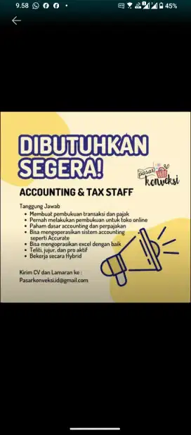 Di cara staff accounting online shop