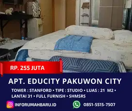 EDUCITY Sudah SHMSRS ‼️ Apartemen Studio Full Furnish Pakuwon City