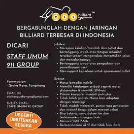 Lowongan kerja STAFF UMUM Tangerang