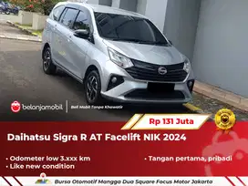 [ LOW KM 3RB ] Daihatsu Sigra R AT Facelift Silver 2024/2025