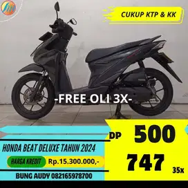 HONDA BEAT DELUXE TAHUN 2024 BISA CASH, KREDIT, ATAU TUKAR TAMBAH