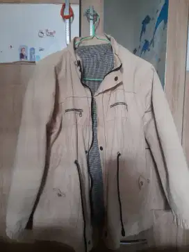 Jaket parka cream