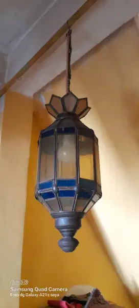 Lampu gantung antik segi 10