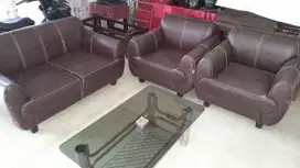 SOFA APA ADANYA 2+1+1 SEATER & MEJA KACA