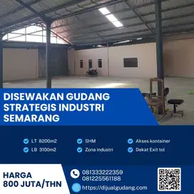 Invest terbaik gudang sewa lokasi Semarang luas 8200m