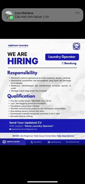 Team produksi setrika