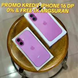 Ready Iphone 16 Promo Kredit dp 0% & Free 1x angsuran