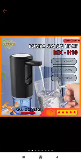 SIVITECH pompa galon elektrik MX-H10 model lipat charger type c