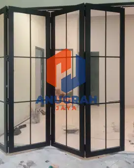 PINTU LIPAT ALUMINIUM — SOLUSI HEMAT RUANG & ELEGAN!