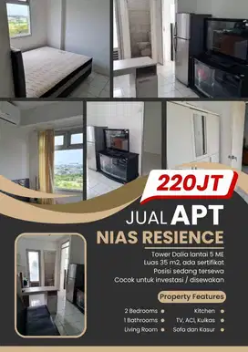 Gading Nias Tower Dahlia Lt.5 | 2BR, 35m², Siap Untung!