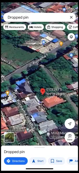 Tanah kavling purnama 1 ukuran 14 x 30
