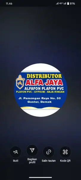 distributor plafon pvc ALFAJAYA