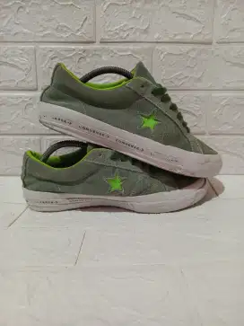 Converse one star low ox suede mint green size 42 fit to 42,5 (27cm)