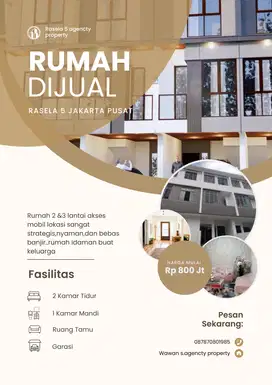 Rumah Cluster Rasela Dekat GOR Johar Baru