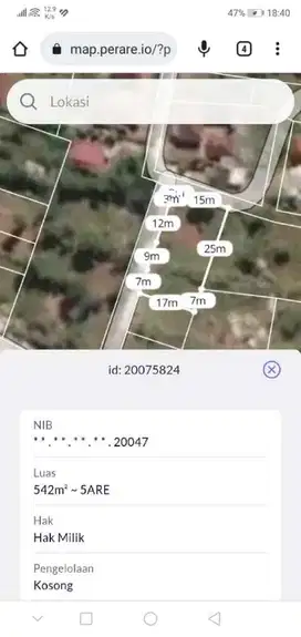 Dijual tanah di lokasi Tukad unda Jimbaran cocok untuk rumah dan kosan