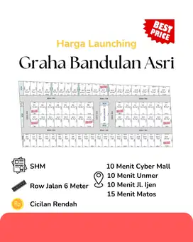 Tanah Kavling Hanya 2jt/m di Tengah Kota Malang