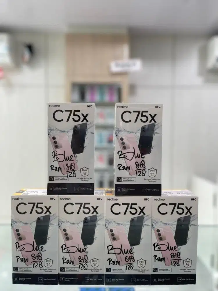 Promo Baru..Realme C75x NFC Ram 8+16/128 Grs Resmi (Warna : Blue)