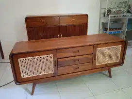 Meja TV jati retro