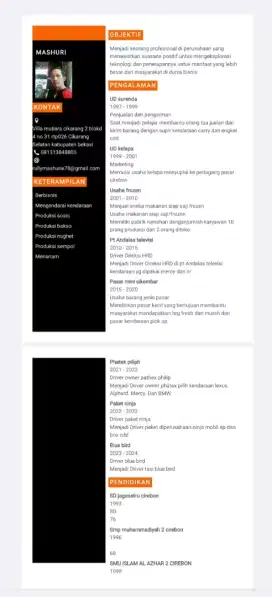 Bismillah Mencari pekerjaan supir pribadi atau freelance