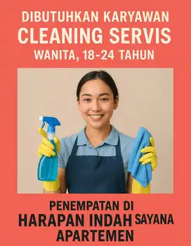 Dicari cleaning servis khusus wanita