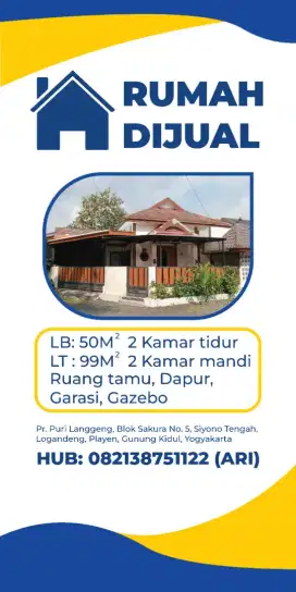 Di Jual Rumah Kesayangan BISA NEGO