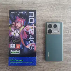 Infinix NOTE 40s ram 8 + 8 extended ram, memori 256gb garansi resmi