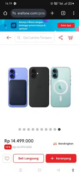 Cicilan iphone 16 series 0% di promo bulan ini