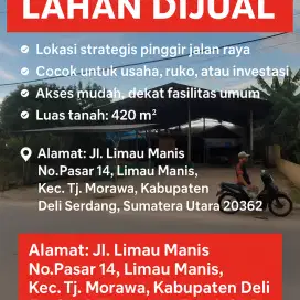 Di jual Lahan beserta bangunannya